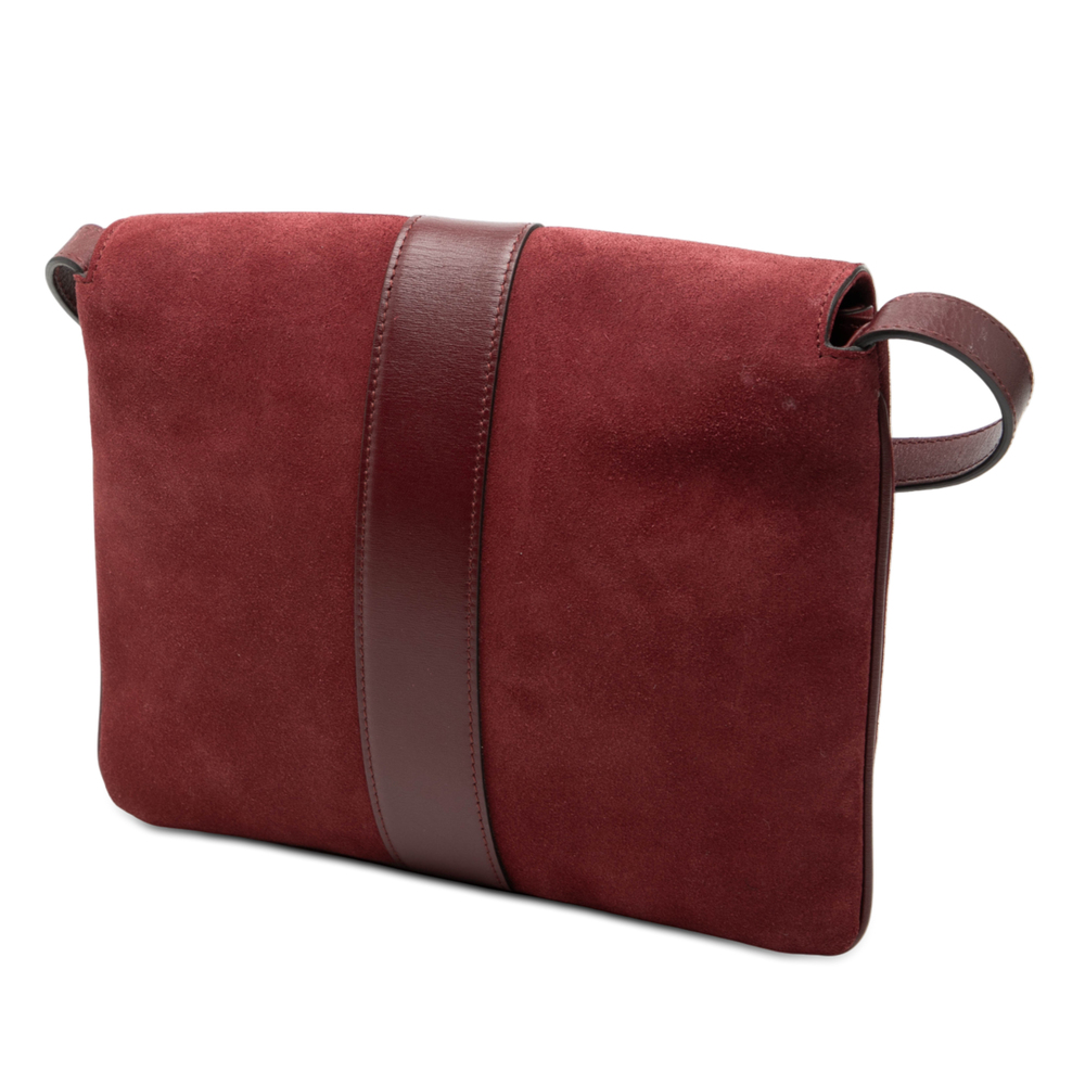 Pre-Loved Gucci Medium Suede Arli Crossbody - Picture 2 of 8